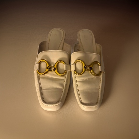 Zara Shoes - Zara slide on loafers. Cream sz 39
